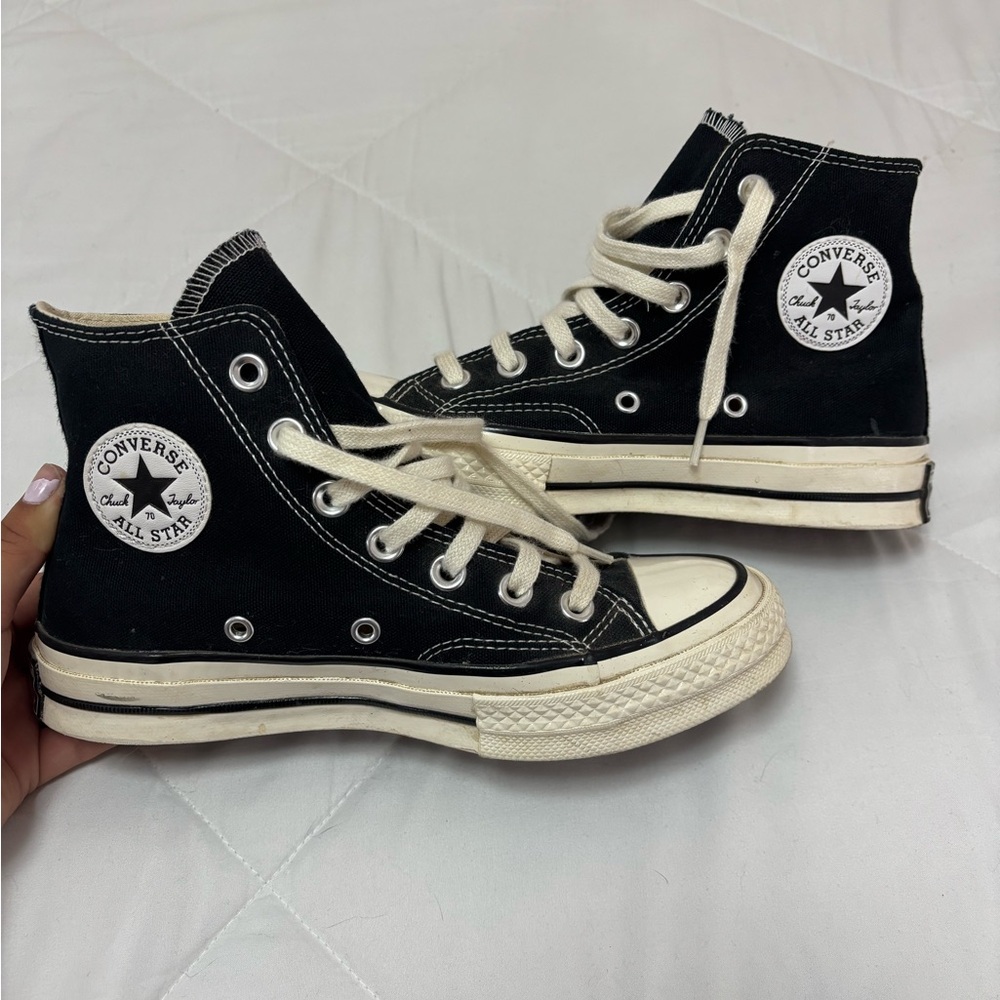 Converse Black and White High-Tops